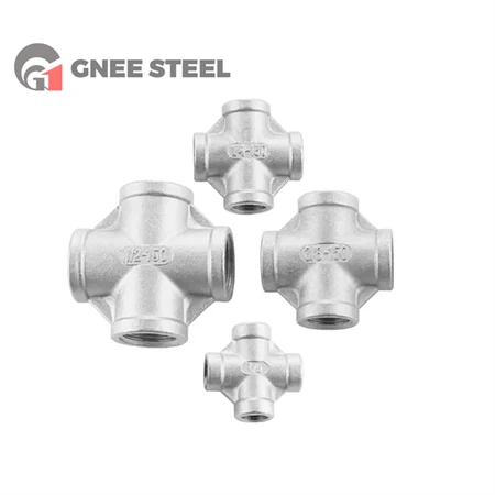 SUS 317L Four Way Stainless Steel Pipe Fitting